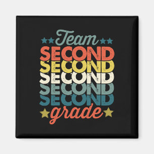 Team 2nd Second Grade Back To School Teacher Kids Magnet
