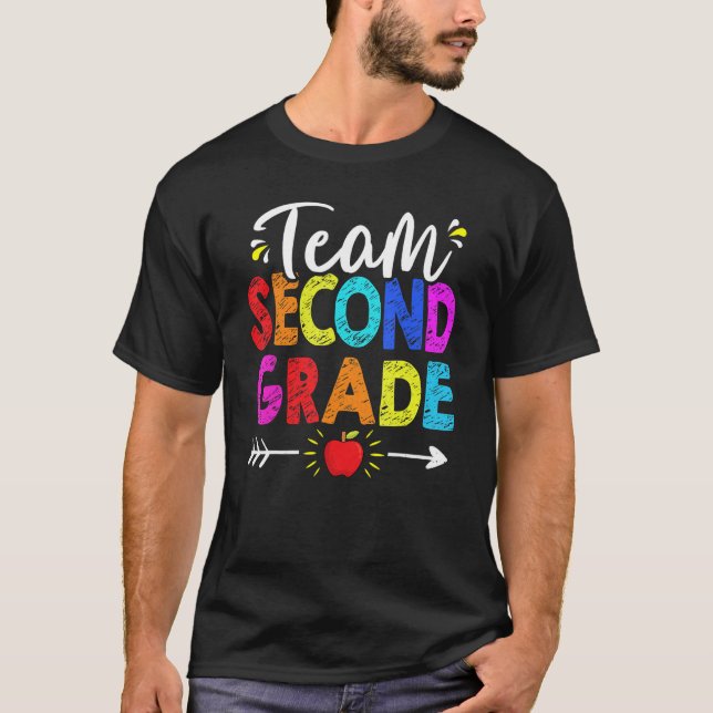 Team 2nd Second Grade Shirt Teacher Student Back T (Front)