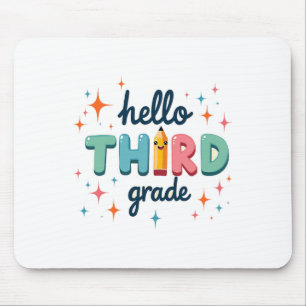Team 3rd Grade Back To School Year Apparel Mouse Mat
