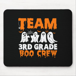 Team 3rd Grade Boo Crew Halloween Ghost Mouse Mat