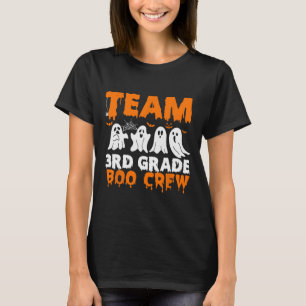 Team 3rd Grade Boo Crew Halloween Ghost T-Shirt