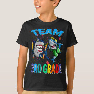 Team 3rd Grade Shark Back To School T-Shirt