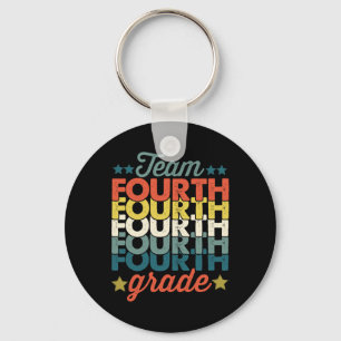 Team 4th Fourth Grade Back To School Teacher Kids  Key Ring