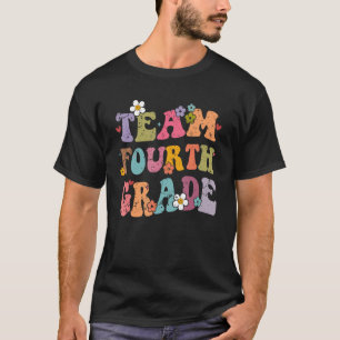 Team 4th Grade Groovy Back To School Gifts Teacher T-Shirt