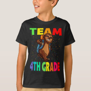 Team 4th Grade Sloth Back To School T-Shirt