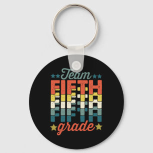 Team 5th Fifth Grade Back To School Teacher Kids Key Ring