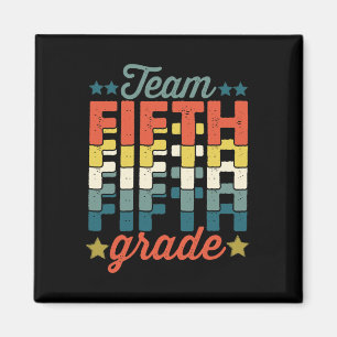 Team 5th Fifth Grade Back To School Teacher Kids Magnet