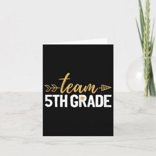 Team 5th Grade Hello Fifth Grade Crew Squad Teache Card