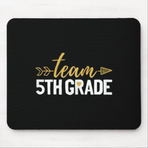 Team 5th Grade Hello Fifth Grade Crew Squad Teache Mouse Mat