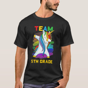 Team 5th Grade Unicorn Dabbing Back To School Cl T-Shirt