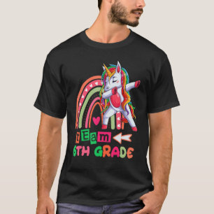 Team 6th Grade Rainbow Unicorn Dab Teachers Women T-Shirt