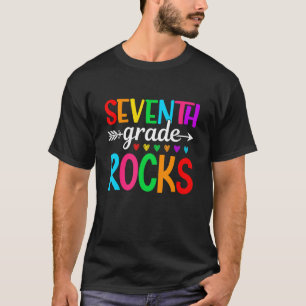 Team 7th Grade Hello Seventh Grade Rocks Back To S T-Shirt