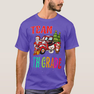 Team 8TH Grade Santa Reindeer Christmas T-Shirt