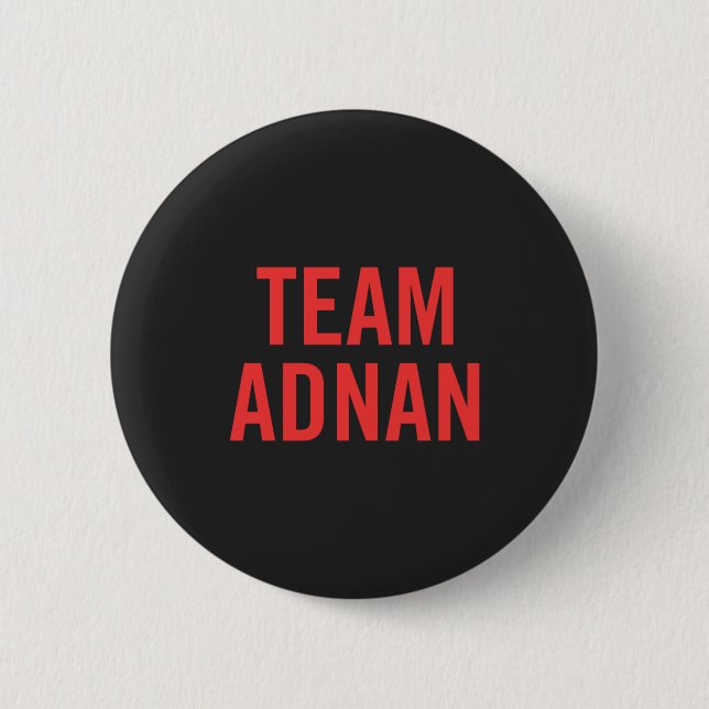 Team Adnan - Serial Donation Button (Front)