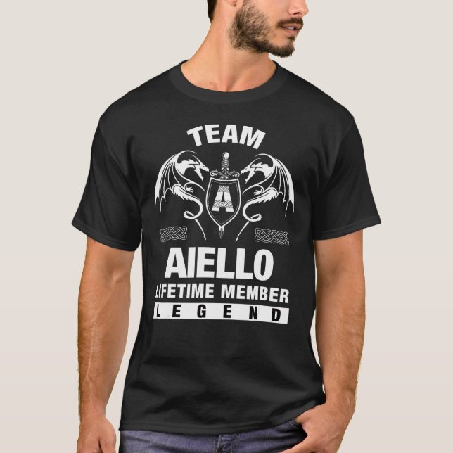 Team Aiello Lifetime Member T-Shirt (Front)