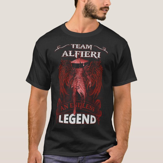 Team ALFIERI - An Endless LEGEND T-Shirt (Front)