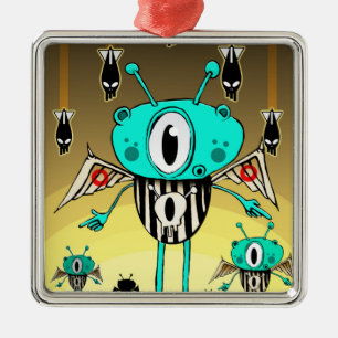Team alien 2012 metal tree decoration