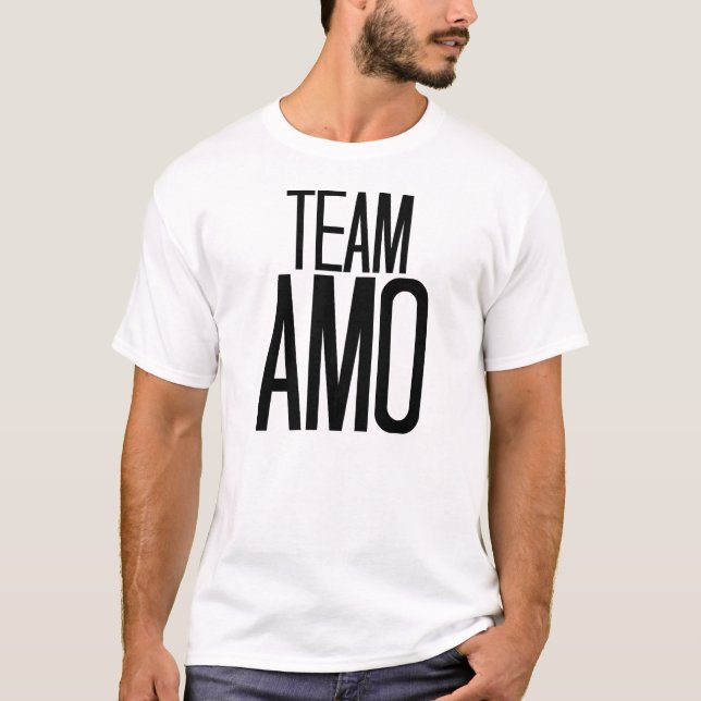 Team Amo T-shirt in white (Front)