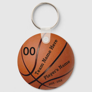 Team and Player's Name Cheap Basketball Keychains
