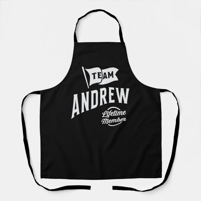 Team Andrew Lifetime Member Apron (Front)
