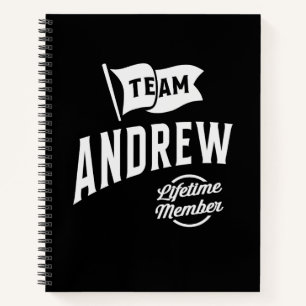 Team Andrew Lifetime Member Notebook