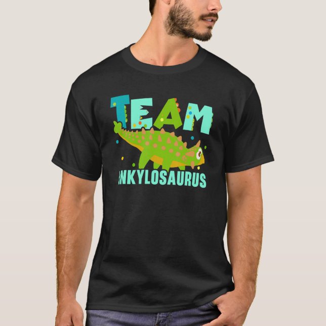 Team Ankylosaurus Future Paleontologist Dinosaur T-Shirt (Front)