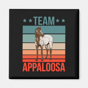 Team Appaloosa Horse Riding Stuff Horseback Rider Magnet