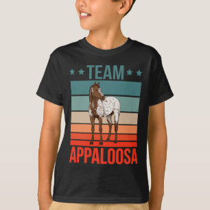 Team Appaloosa Horse Riding Stuff Horseback Rider T-Shirt