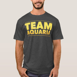Team Aquaria - Gold Lettering Effect T-Shirt
