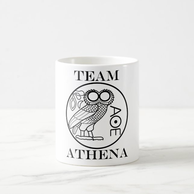 Team Athena (Engravers Font) Coffee Mug (Center)