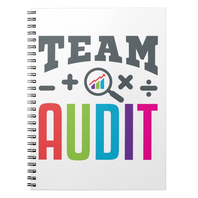 Team Audit Auditor Auditing Group Accountant Notebook (Front)