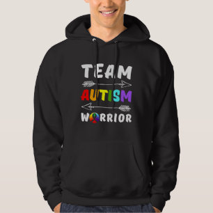 Team Autism Warrior Autism Awareness Autism Mum Au Hoodie