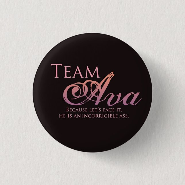 Team Ava Button (Front)
