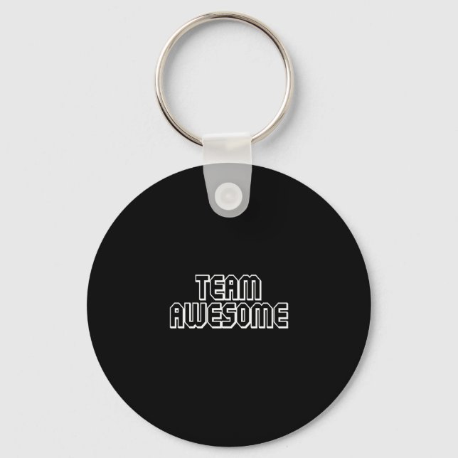 TEAM AWESOME T-shirt Key Ring (Front)