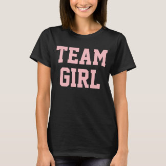 Team Baby Girl Blush Pink Baby Gender Reveal Party T-Shirt