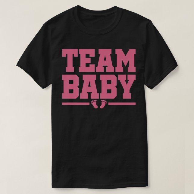 Team Baby New Baby Pregnancy Announcement 736 T-Shirt (Design Front)