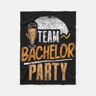 Team Bachelor Party Bride Groom _1 Fleece Blanket