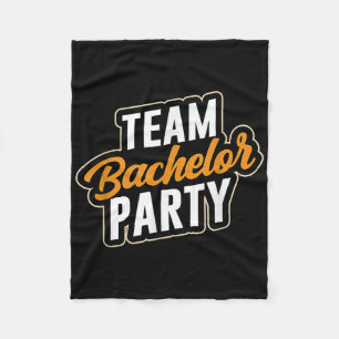 Team Bachelor Party Bride Groom _4 Fleece Blanket