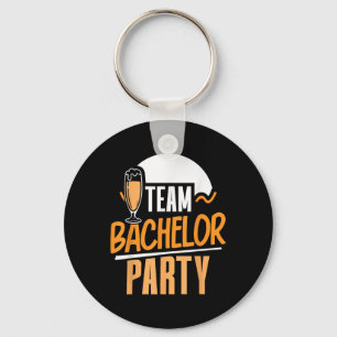 Team Bachelor Party Bride Groom Key Ring
