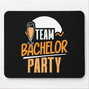 Team Bachelor Party Bride Groom  Mouse Mat