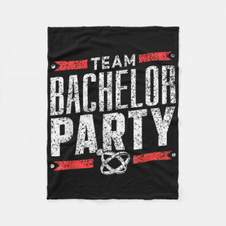 Team Bachelor Party Groom Bride _1 Fleece Blanket