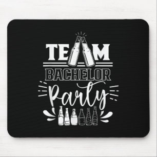 Team Bachelor Party Groom Bride Mouse Mat