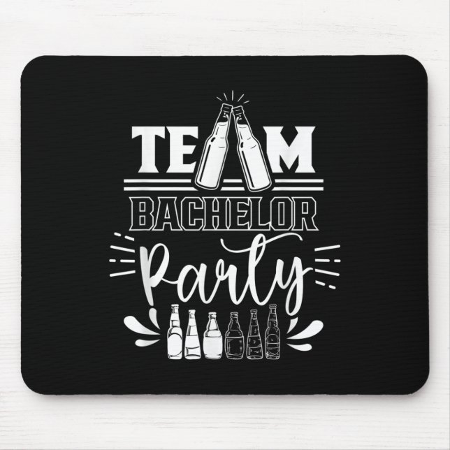 Team Bachelor Party Groom Bride  Mouse Mat (Front)