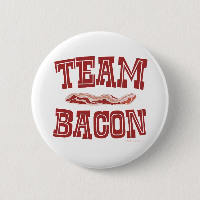 Team Bacon Fun Breakfast Life Art 6 Cm Round Badge (Front)