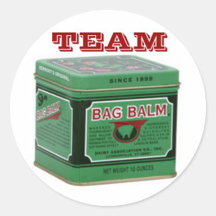 Team Bag Balm Classic Round Sticker