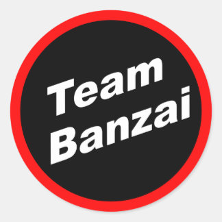 Team Banzai Classic Round Sticker