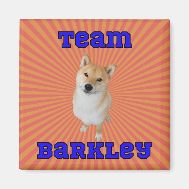 Team Barkley - 2 Inch Square Magnet (Front)