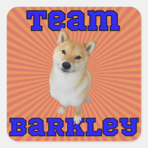 Team Barkley - Square Stickers, Glossy Square Sticker
