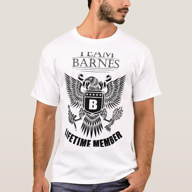 Team Barnes Lifetime member T-Shirt (Front)
