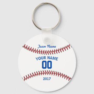 Team Baseball Jersey Sport Key Ring